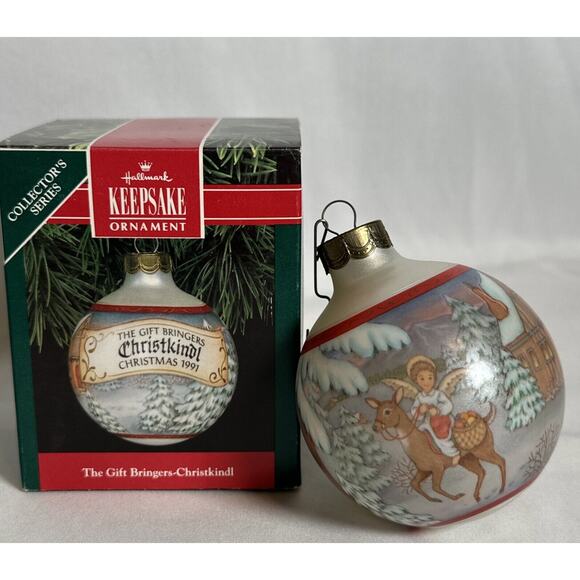 Vintage Hallmark Keepsake Ornament The gift bringers Christkindl 1991 3" in - Picture 2 of 6